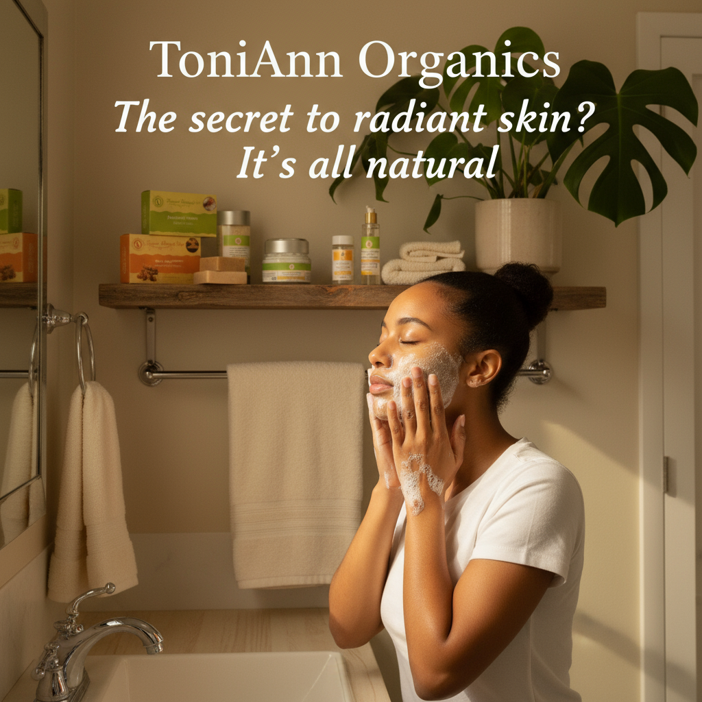 ToniAnn Organics Lifestyle Image with Viral Hook