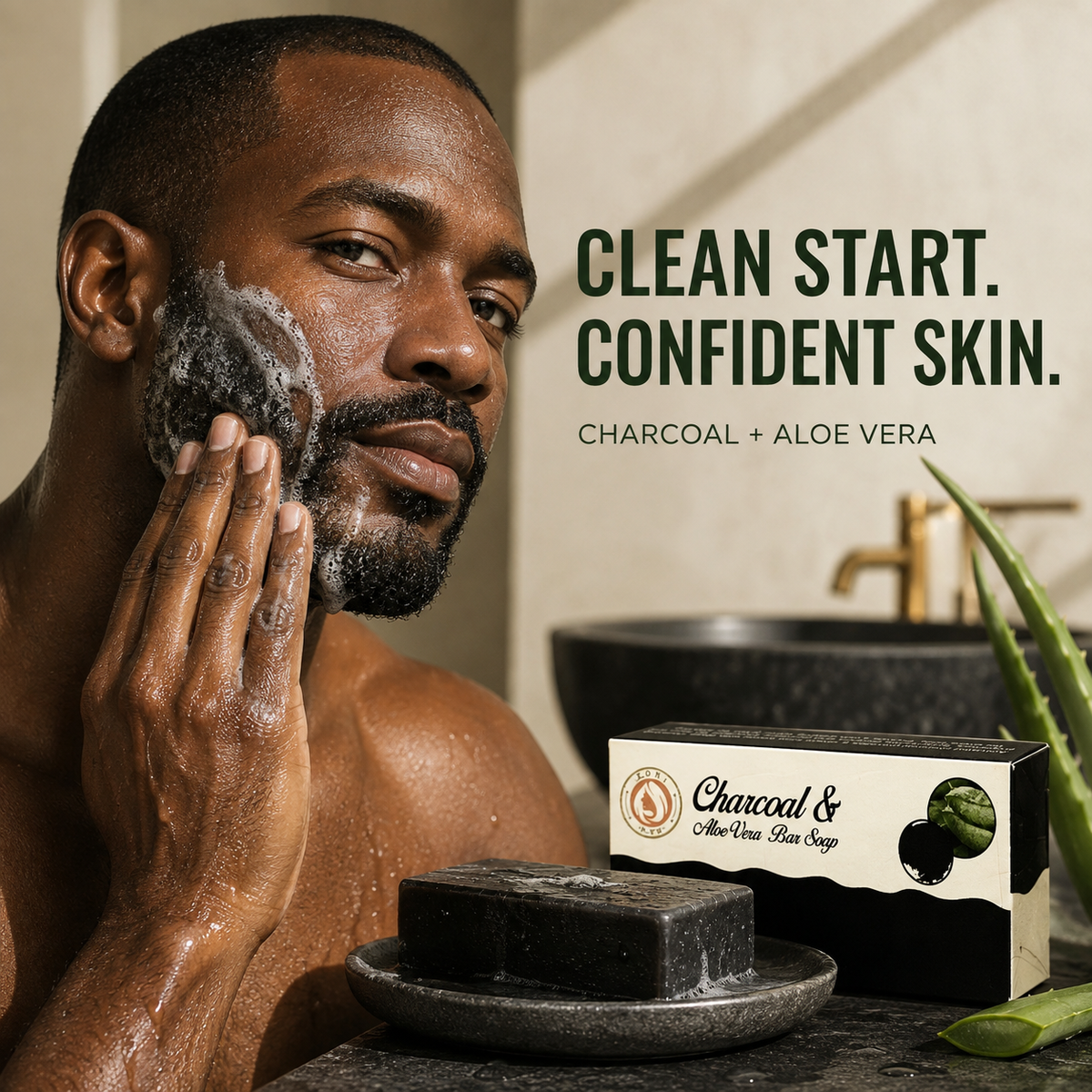 TAO Activated Charcoal Aloe Soap