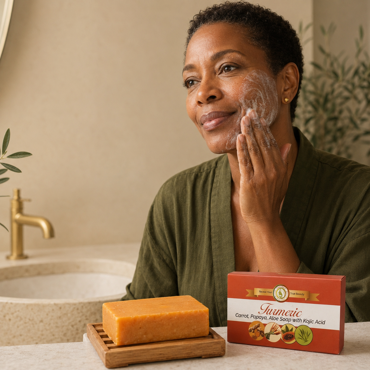 TAO Turmeric Carrot Papaya Aloe Soap