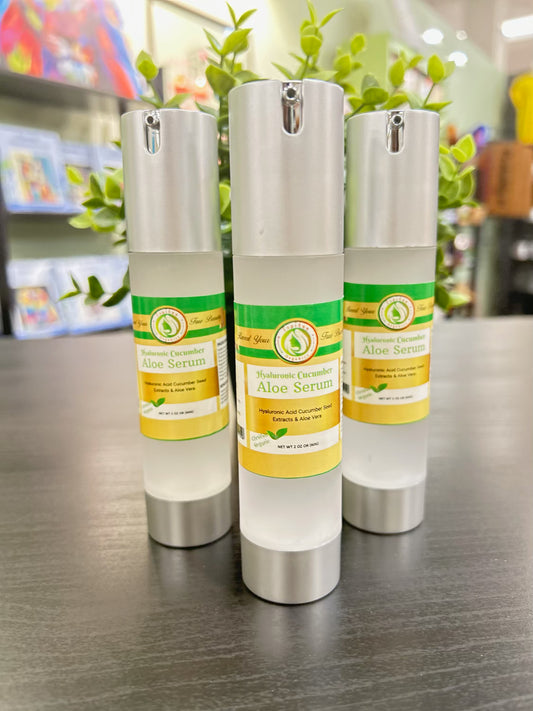 Hyaluronic Cucumber Aloe Serum - Anti-Aging Face Serum for Plump, Youthful Skin