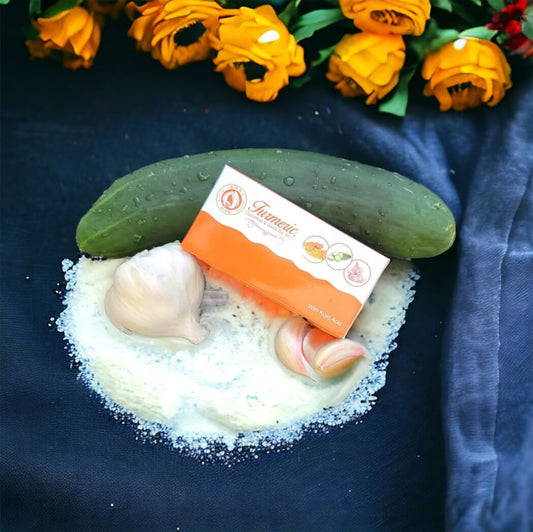 Turmeric Carrot  Papaya Aloe Bar Soap with Kojic Acid